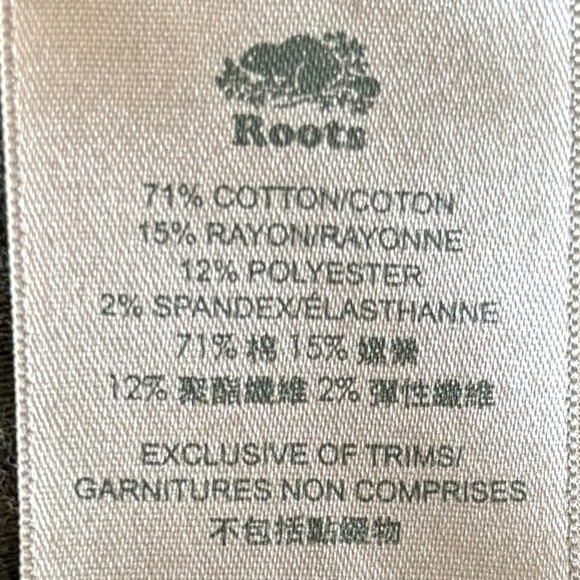 Roots men's green camo print button down long sleeve cotton blend shirt size L - Picture 12 of 14